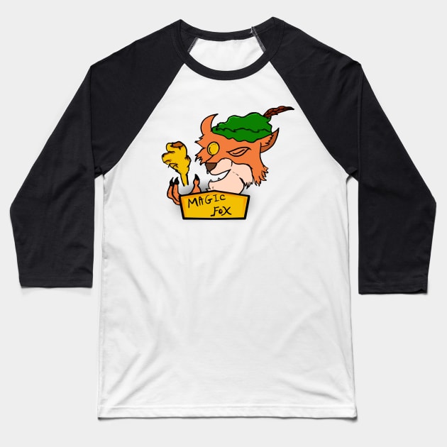 Sci fi Fox Baseball T-Shirt by Joker & Angel